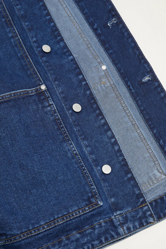 Carhartt WIP kurtka jeansowa OG Double Front Jacket I034866.106 granatowy