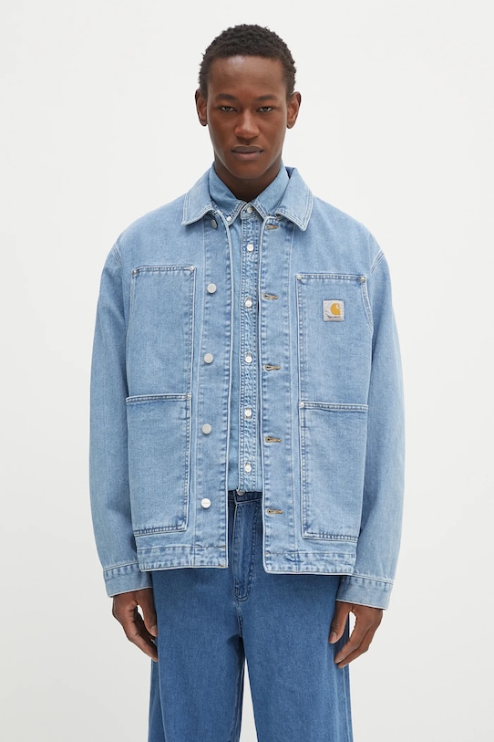 Carhartt WIP kurtka jeansowa OG Double Front Jacket nieocieplane niebieski I034866.112