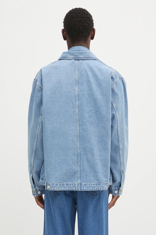 Odzież Carhartt WIP kurtka jeansowa OG Double Front Jacket I034866.112 niebieski