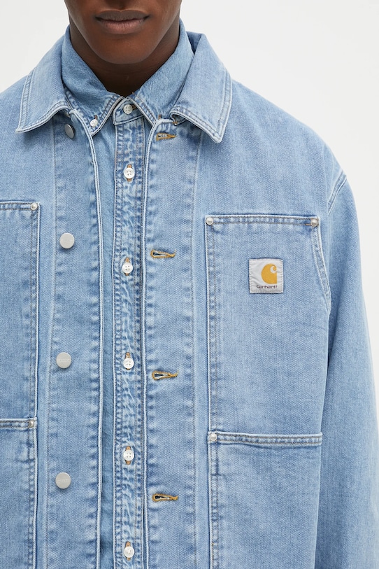 Carhartt WIP kurtka jeansowa OG Double Front Jacket niebieski I034866.112