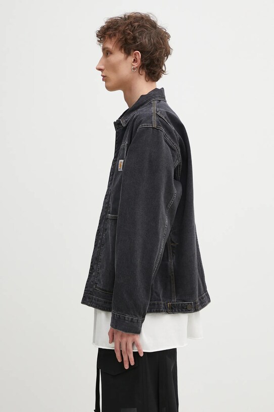 Джинсова куртка Carhartt WIP OG Double Front Jacket I034866.8906 чорний SS25