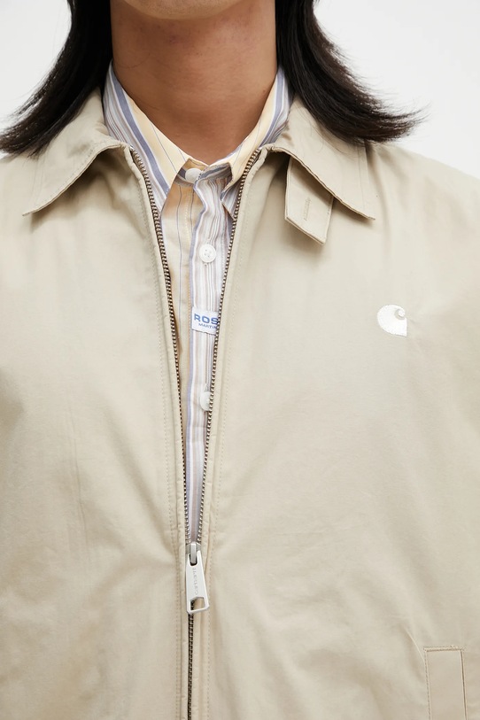 Бавовняна куртка Carhartt WIP Duke Jacket бежевий I034516.0QSXX