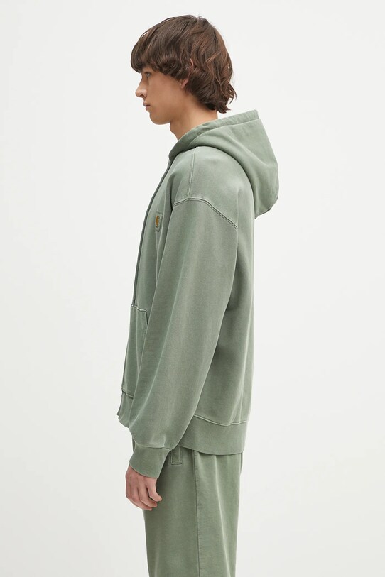 Carhartt WIP cotton sweatshirt Hooded Nelson Jacket I033064.1YFGD green SS25