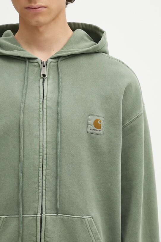 Carhartt WIP cotton sweatshirt Hooded Nelson Jacket green I033064.1YFGD