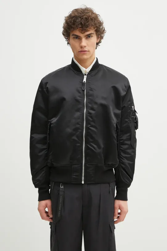 Alpha Industries kurtka bomber dwustronna MA-1 Base Flight Jacket bez kaptura czarny 756111.03