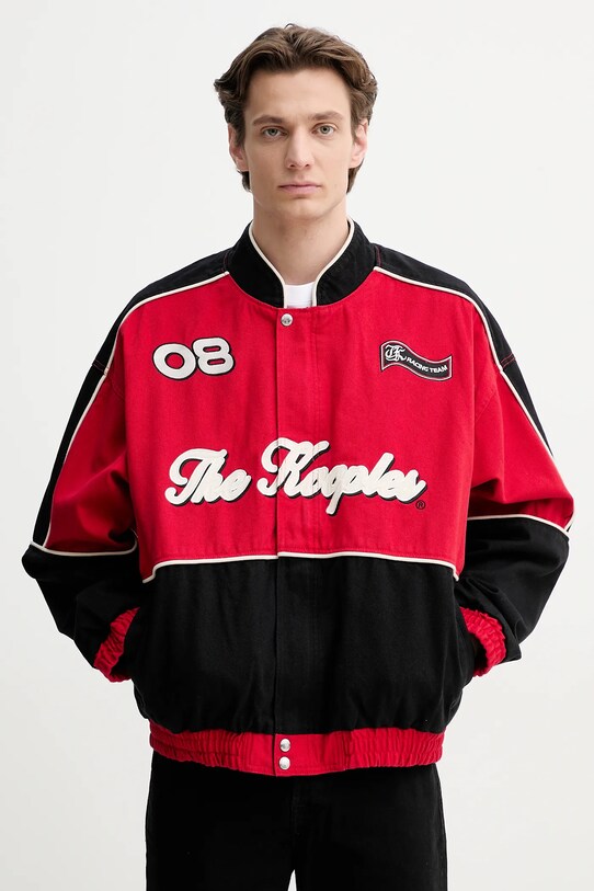 Джинсовая куртка The Kooples с подкладкой красный HBLO30010K