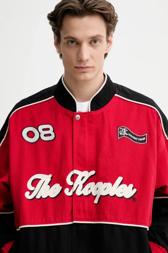 The Kooples kurtka jeansowa HBLO30010K czerwony