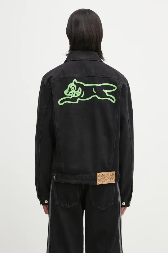 Τζιν μπουφάν ICECREAM Running Dog Denim Trucker Jacket χωρίς μόνωση μαύρο ICD25101