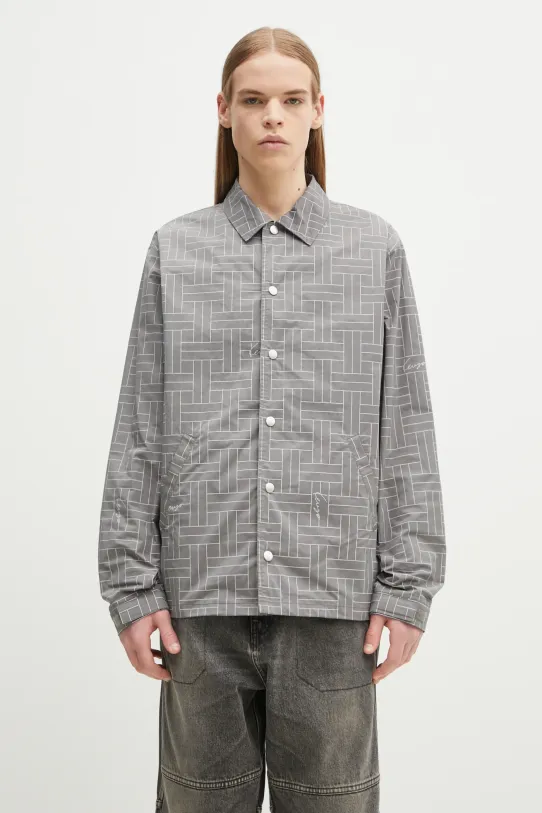 Kenzo kurtka bez kaptura szary FF55BL0619NJ.96