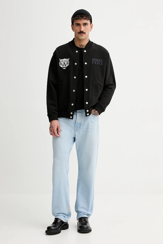 Kenzo bluza Happy Tiger FF55BL1244MT.99J czarny SS25