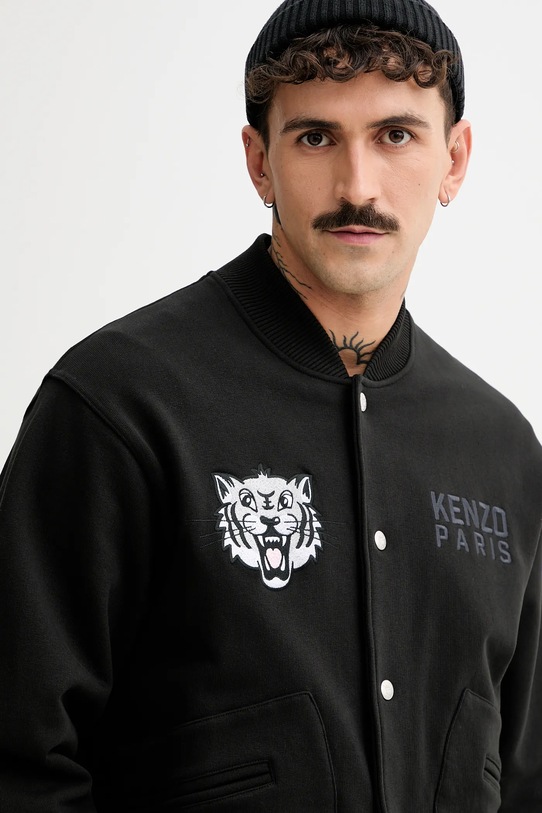 Kenzo bluza Happy Tiger czarny FF55BL1244MT.99J