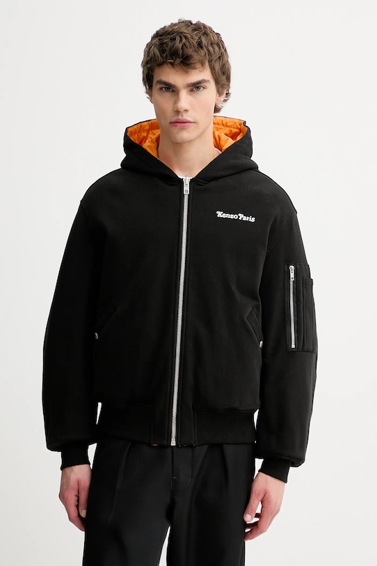 Kenzo geacă cu doua fete cu captuseala negru FF55BL2114MT.99J