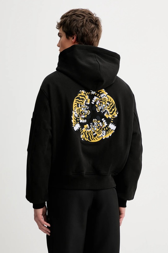 Kenzo geacă cu doua fete negru FF55BL2114MT.99J