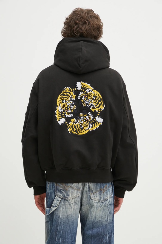 Dvostrana jakna Kenzo crna FF55BL2114MT.99J