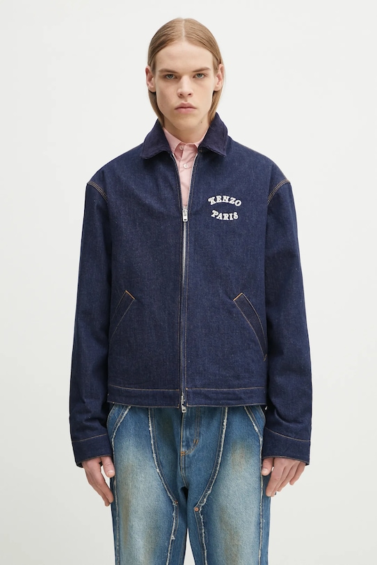 Kenzo geacă din denim altele bleumarin FF55DV1136B1.DM