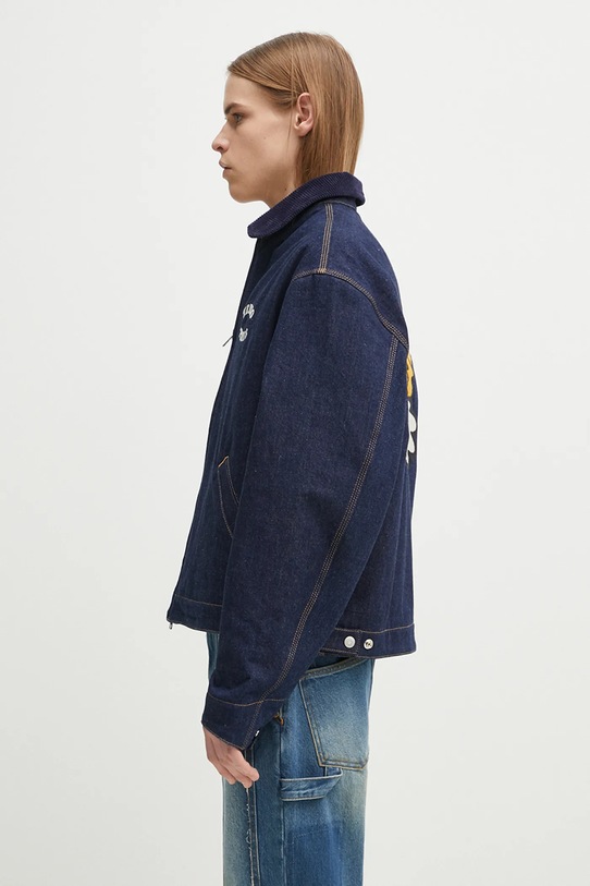 Kenzo geacă din denim FF55DV1136B1.DM bleumarin SS25