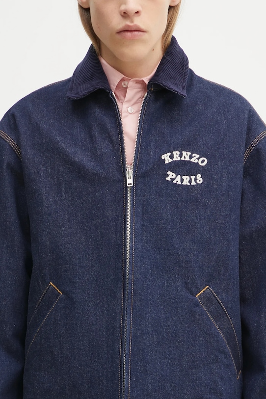 Kenzo geacă din denim bleumarin FF55DV1136B1.DM