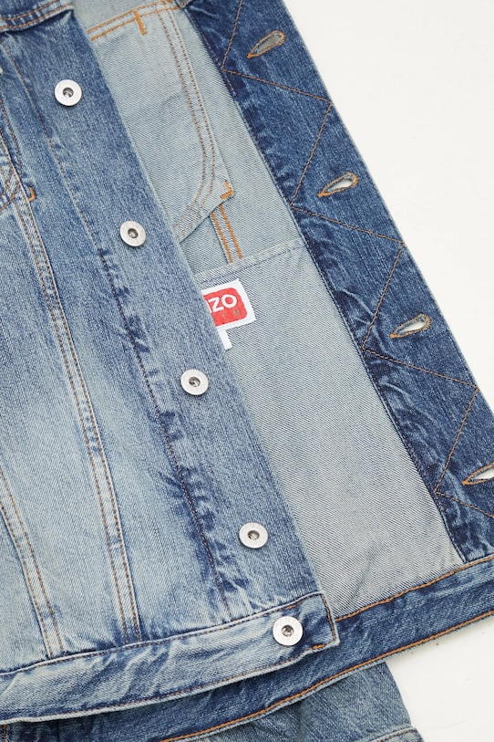 Kenzo giacca di jeans FF55DV3026I7.DS blu