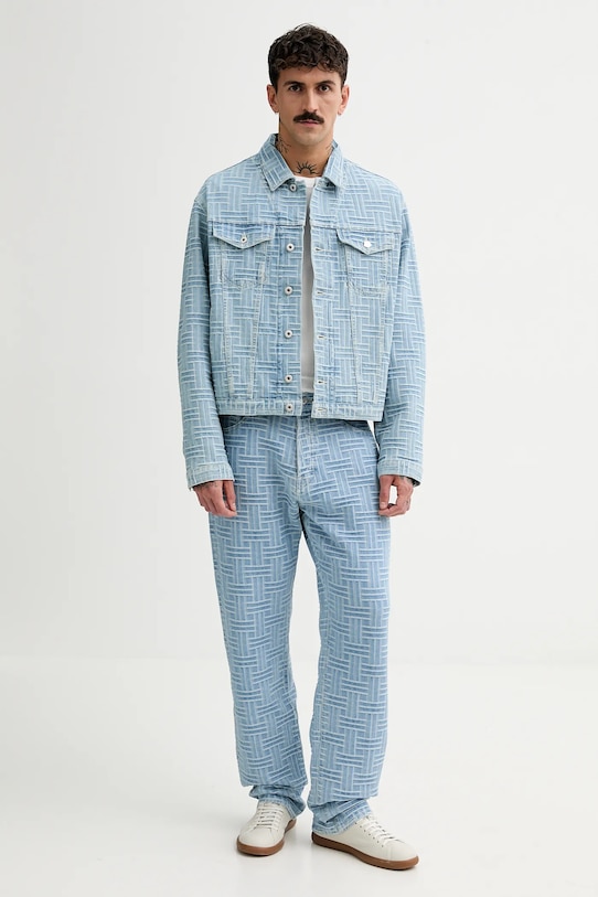 Kenzo kurtka jeansowa FF55DV3026J4.DB niebieski SS25