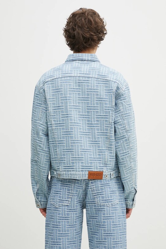 Clothing Kenzo denim jacket FF55DV3026J4.DB blue
