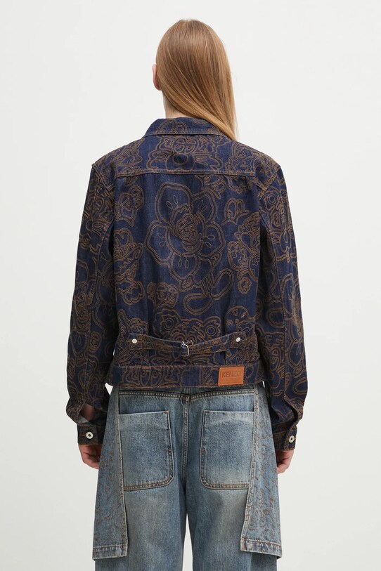 Clothing Kenzo denim jacket FF55DV3096V1.DM navy
