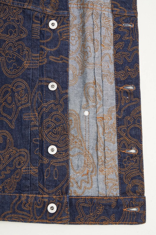 Kenzo geacă jeans FF55DV3096V1.DM bleumarin