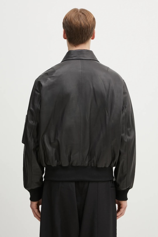 Clothing Kenzo leather jacket FF55LB1430AD.99 black