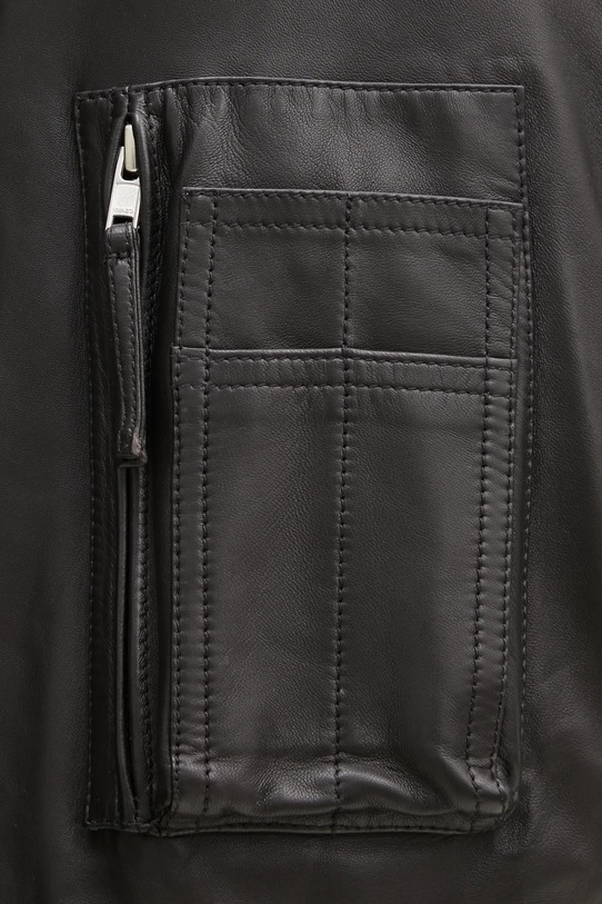 Kenzo kurtka skórzana FF55LB1430AD.99 czarny