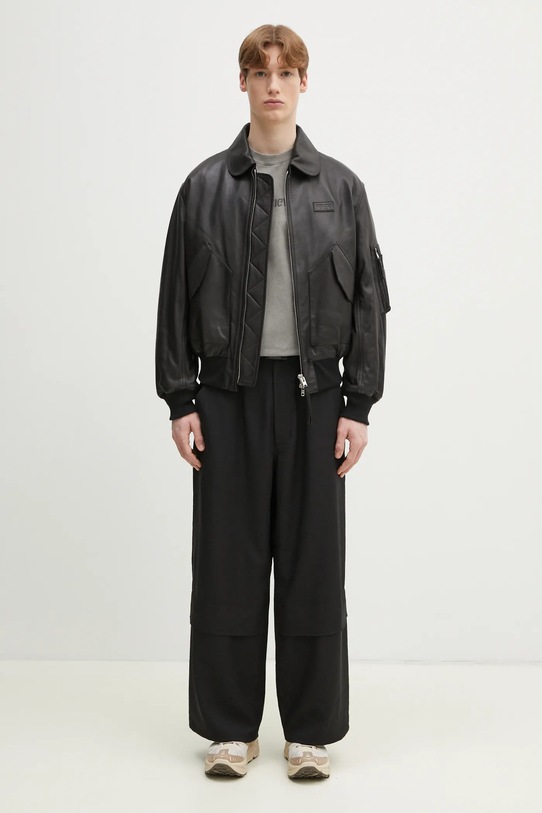 Kenzo kurtka skórzana FF55LB1430AD.99