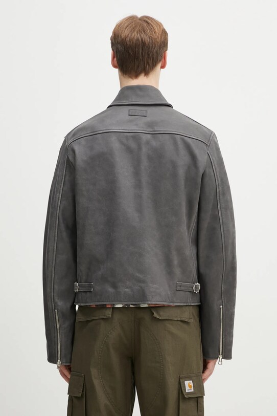 Ρούχα Δερμάτινο μπουφάν Kenzo FF55LB1440AB.96 γκρί