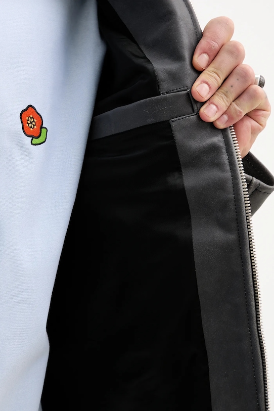 Kenzo kurtka skórzana FF55LB1440AB.96