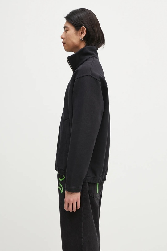 Pamučna dukserica Norse Projects Bjorn Relaxed Organic Loopback Track Jacket N20.1379.9999 crna SS25