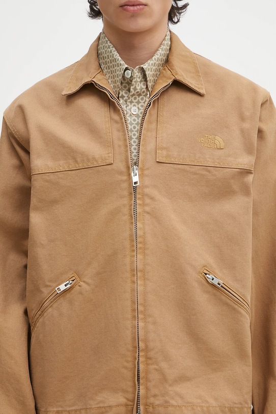 Яке The North Face Cedar Canvas Work кафяв NF0A8B721731