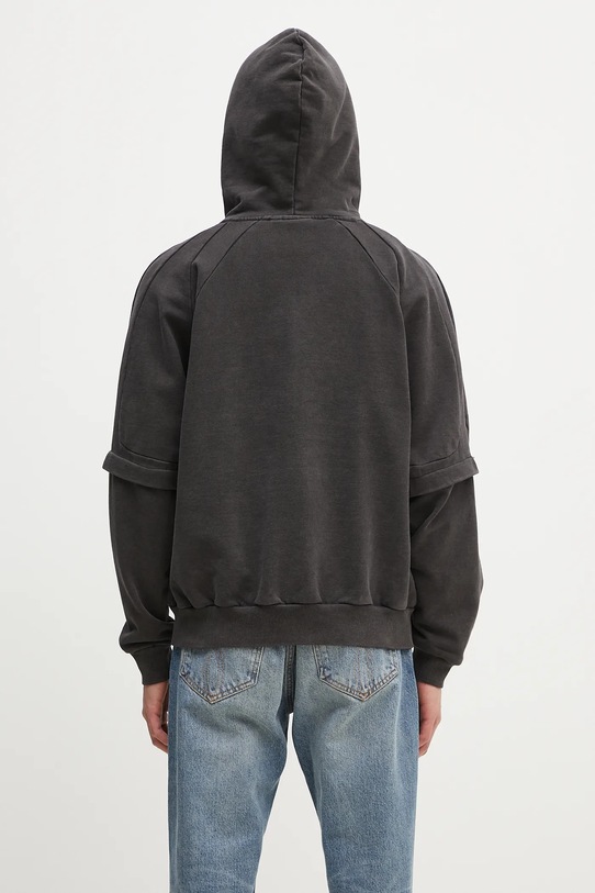 Odzież Daily Paper bluza bawełniana Garment Wash Jacket 2511009 czarny