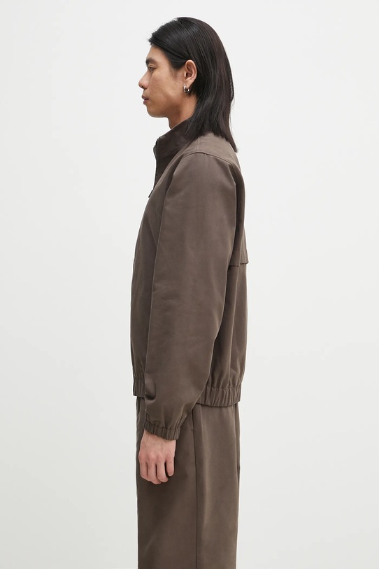 Daily Paper kurtka bawełniana Twill Track Jacket 2511120 brązowy SS25