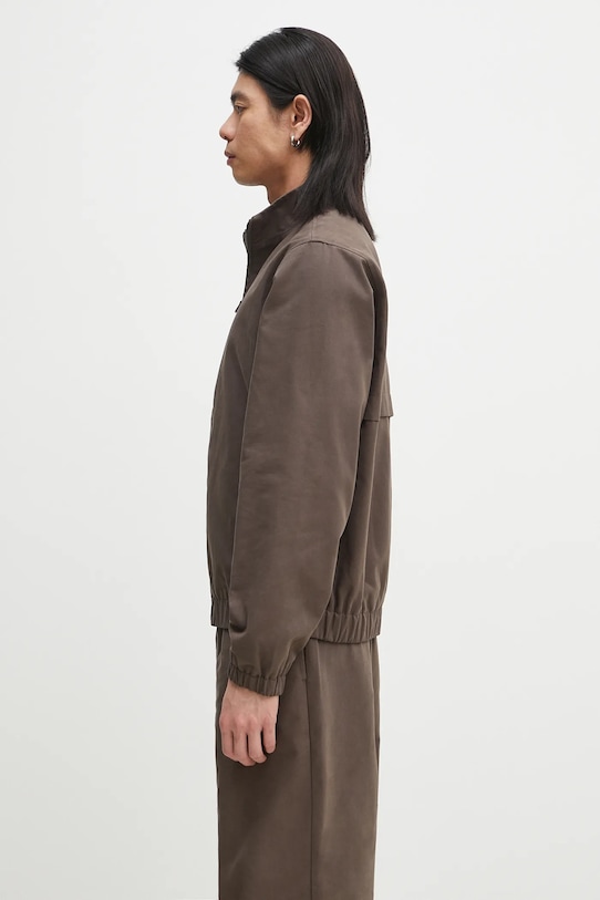 Бавовняна куртка Daily Paper Twill Track Jacket 2511120 коричневий SS25