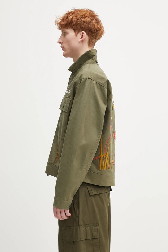 Human Made kurtka bawełniana Military Jacket HM29JK016 zielony SS25