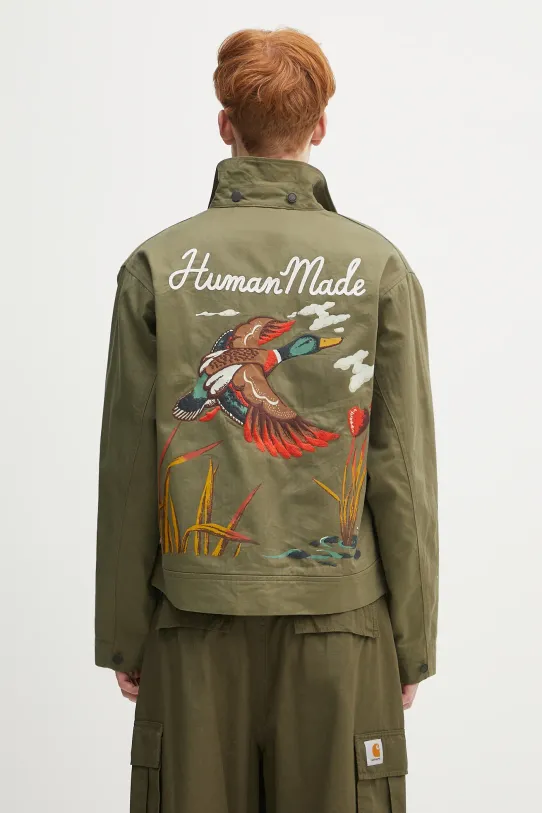 Odzież Human Made kurtka bawełniana Military Jacket HM29JK016 zielony