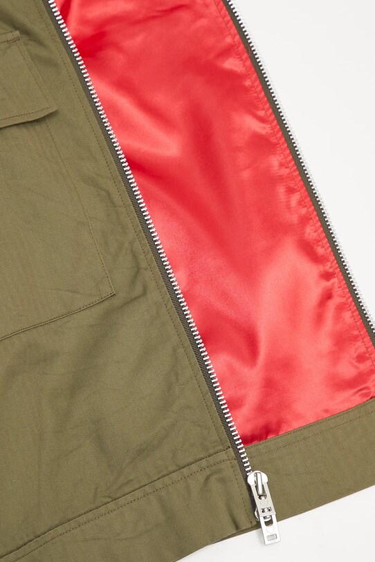 Human Made kurtka bawełniana Military Jacket HM29JK016 zielony
