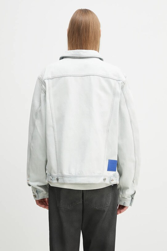 Одяг Джинсова куртка Marcelo Burlon Bleach Denim Cargo Jacket Light Blue No CMYE01HS25DEN0014000 блакитний