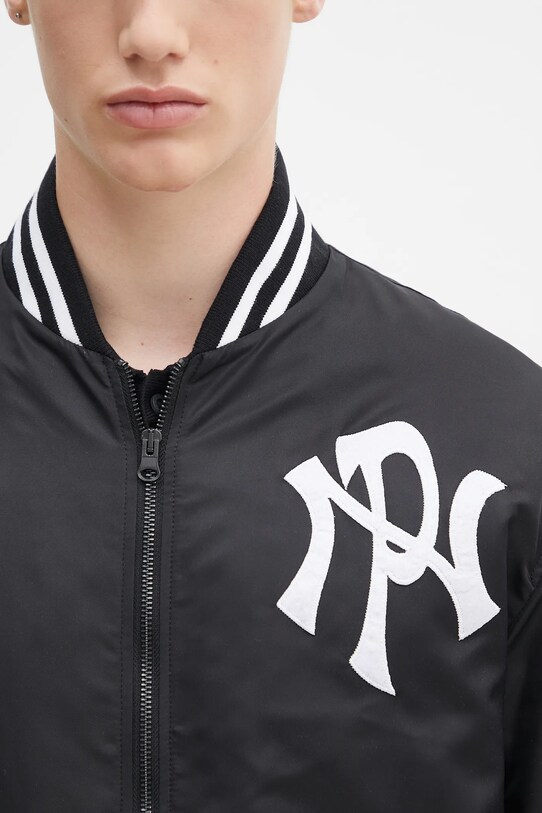 Куртка-бомбер No Problemo NYP Nylon Varsity Jacket чорний NP7040103