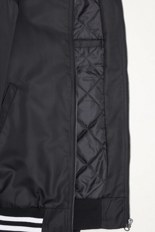 Куртка-бомбер No Problemo NYP Nylon Varsity Jacket NP7040103 чорний