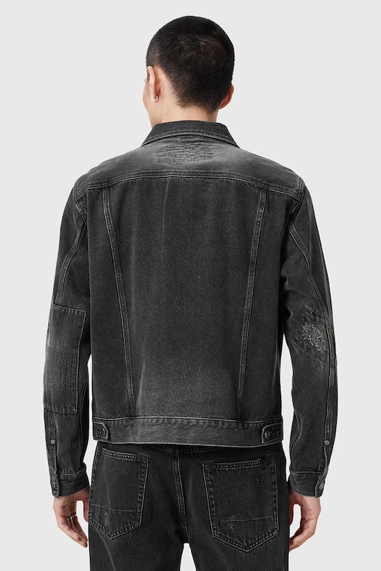 AllSaints geaca jeans JAYGER M014OC negru