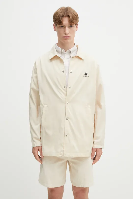 Košeľové sako New Balance Made In Usa Seasonal Woven prechodné béžová MJ41540SD