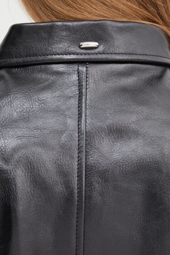 Our Legacy leather jacket Mini M4239MTD black