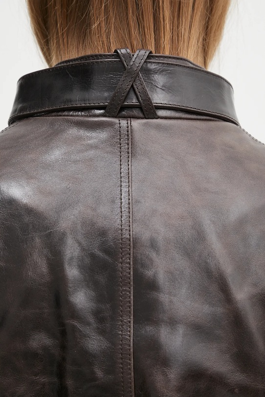 Wales Bonner kurtka skórzana Vision Leather US25LE11.LE02.899