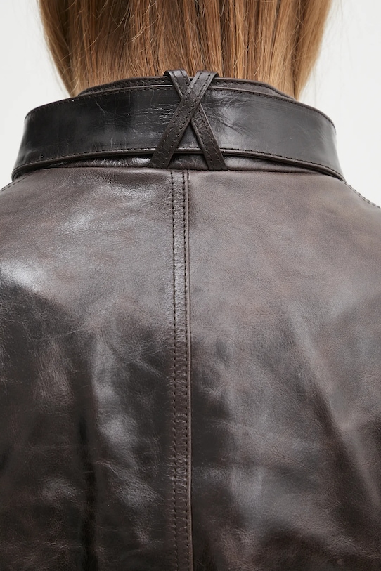 Wales Bonner kurtka skórzana Vision Leather US25LE11.LE02.899