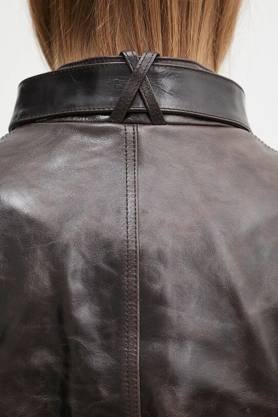 Δερμάτινο μπουφάν Wales Bonner Vision Leather US25LE11.LE02.899