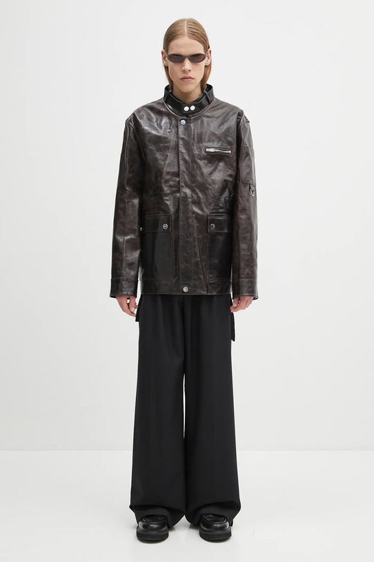 Wales Bonner kurtka skórzana Vision Leather US25LE11.LE02.899