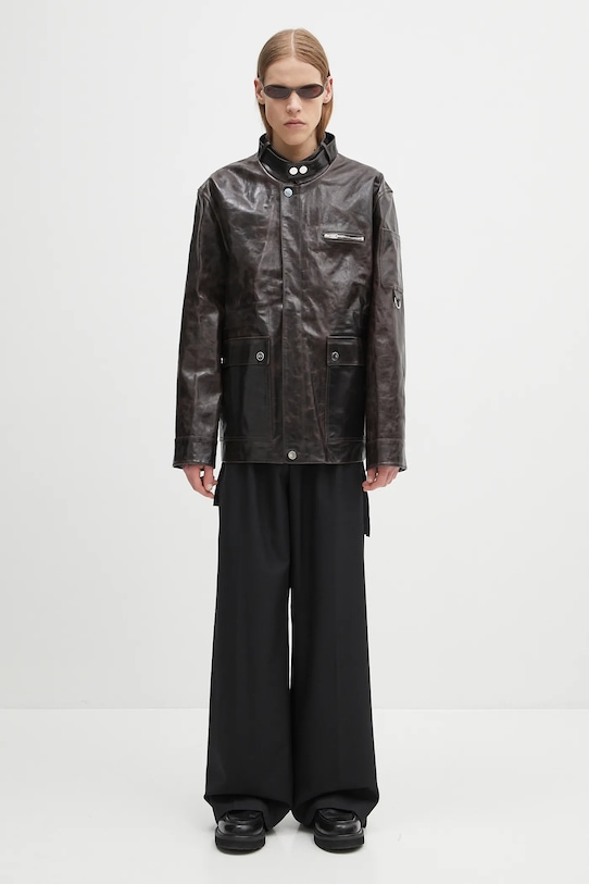 Wales Bonner kurtka skórzana Vision Leather US25LE11.LE02.899